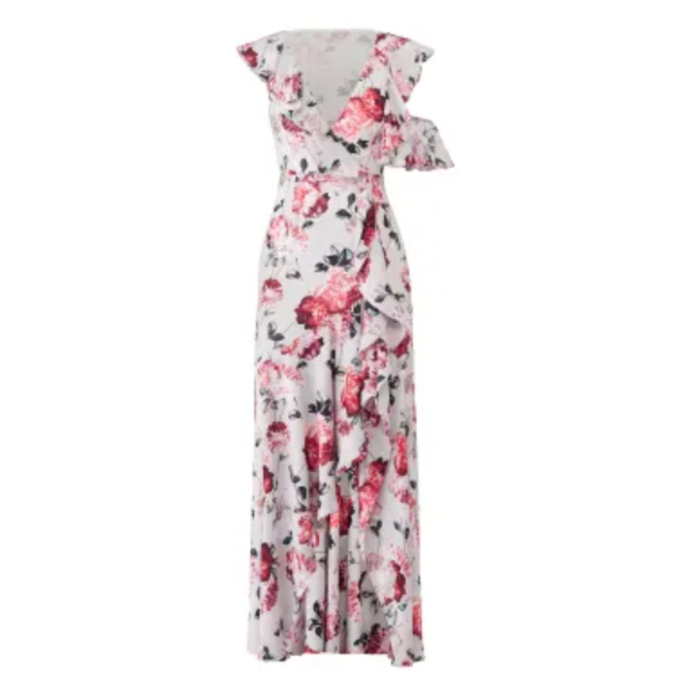 FAME & PARTNERS The Beckham Floral Maxi Dress